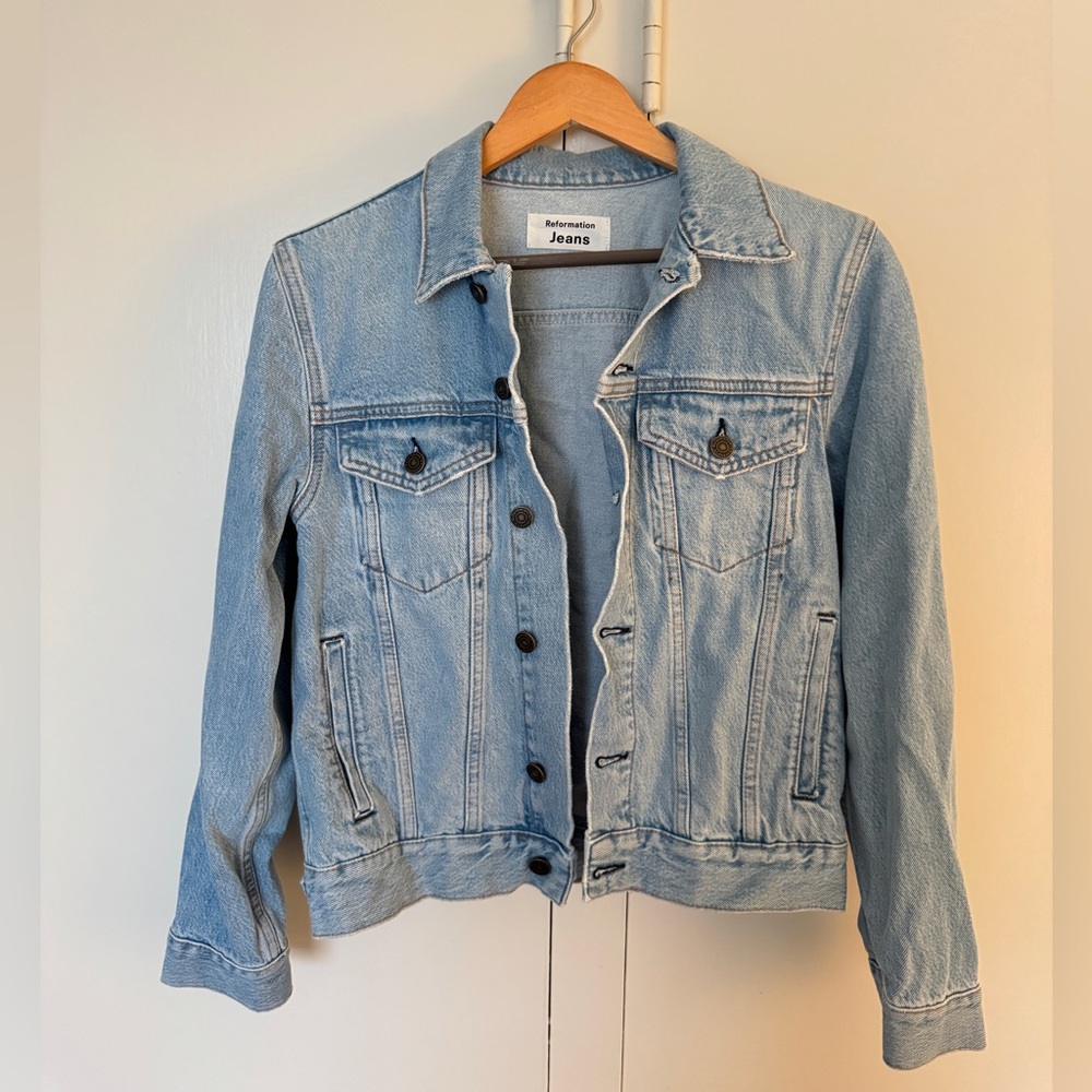 Reformation Light Denim Jacket
